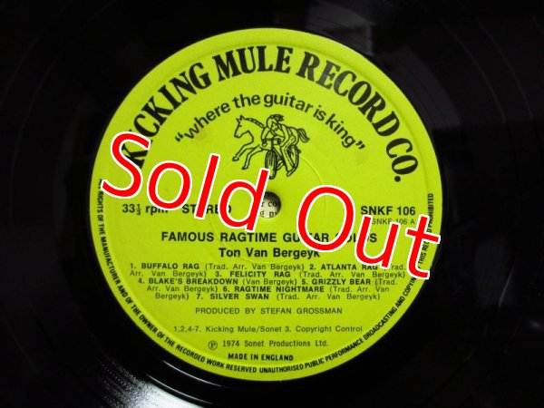 画像3: Ton Van Bergeyk / Famous Ragtime Guitar Solos (3)