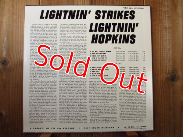 画像2: Lightnin' Hopkins / Lightnin' Strikes (2)