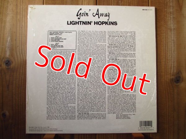 画像2: Lightnin' Hopkins / Goin' Away (2)