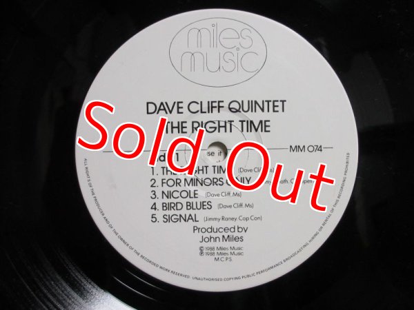 画像3: Dave Cliff Quintet / The Right Time (3)