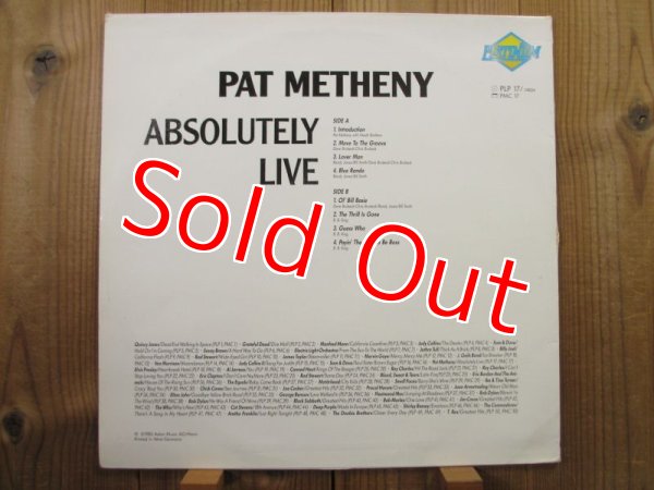 画像2: Pat Metheny / Absolutely Live (2)