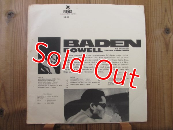 画像2: Baden Powell / Ao vivo no Teatro Santa Rosa (2)