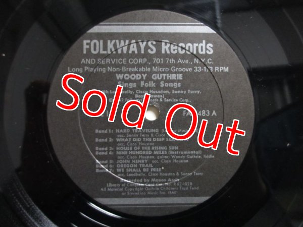 画像3: Woody Guthrie With Leadbelly, Cisco Houston, Sonny Terry And Bess Hawes / Sings Folk Songs (3)