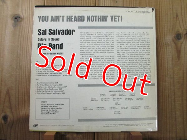 画像2: Sal Salvador Big Band / You Ain't Heard Nothin' Yet! (2)
