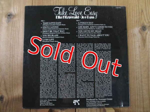 画像2: Ella Fitzgerald & Joe Pass / Take Love Easy (GER) (2)