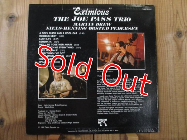 画像2: Joe Pass Trio / Eximious (2)