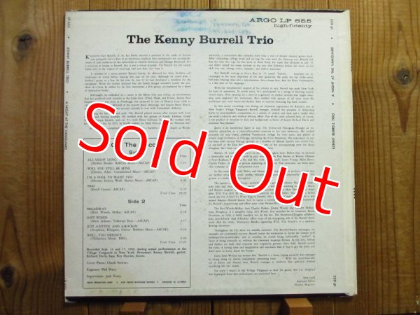 画像2: Kenny Burrell Trio / A Night At The Vanguard (2)