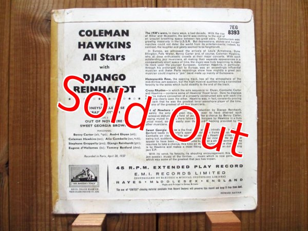 画像2: Coleman Hawkins All Stars With Django Reinhardt / Honeysuckle Rose (2)