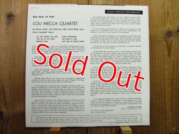 画像2: Lou Mecca Quartet / Lou Mecca Quartet (2)