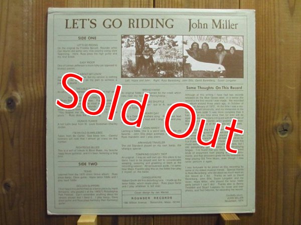 画像2: John Miller / Let's Go Riding - Country Blues And Old Time Music (2)