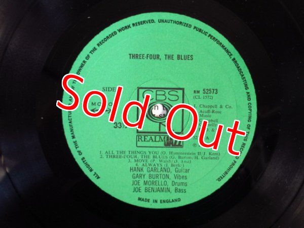 画像3: Hank Garland & Gary Burton / Three-Four The Blues (3)