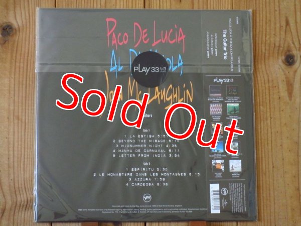 画像2: 世界初LP化！アナログ初版！オーディオファンも絶賛する高音質Khiovシリーズ！■Paco De Lucia - Al Di Meola - John McLaughlin / The Guitar Trio (2)