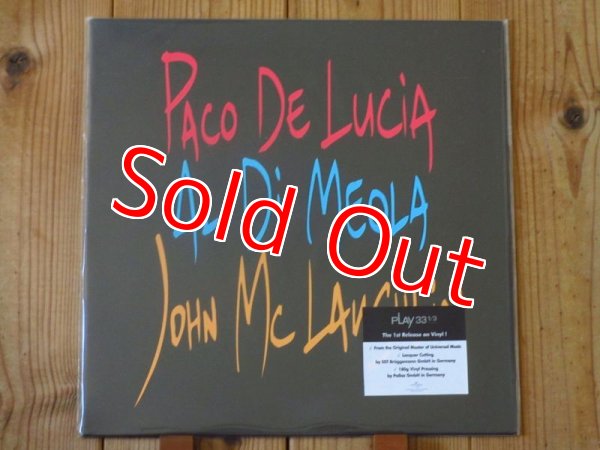 画像1: 世界初LP化！アナログ初版！オーディオファンも絶賛する高音質Khiovシリーズ！■Paco De Lucia - Al Di Meola - John McLaughlin / The Guitar Trio (1)