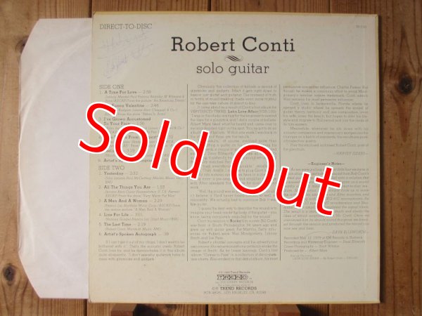 画像2: 長岡鉄男A級外盤セレクション高音質ダイレクトディスク盤！■Robert Conti / Solo Guitar (2)