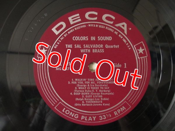 画像3: Sal Salvador Quartet With Brass / Colors In Sound (3)