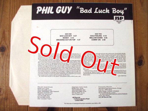 画像2: Phil Guy Featuring Buddy Guy / Bad Luck Boy (2)