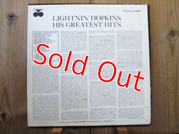 画像2: Lightnin' Hopkins / His Greatest Hits (2)