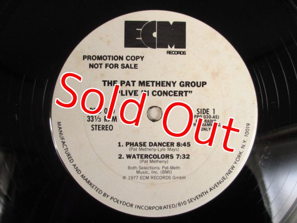 画像3: Pat Metheny Group / Live In Concert (Promo Only) (3)
