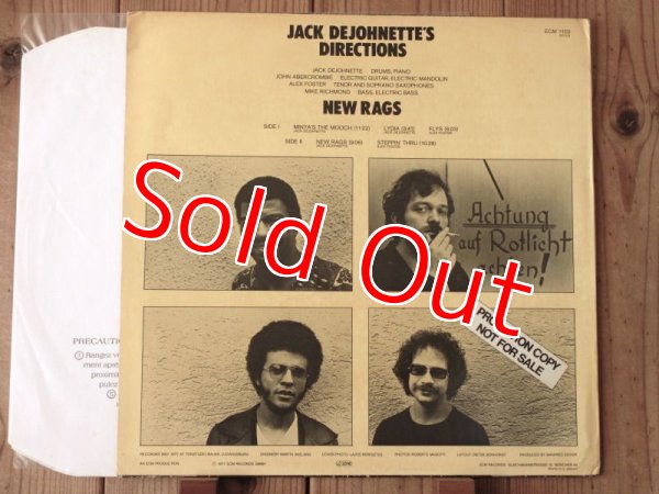 画像2: ジョンアバークロンビー参加のジャズロック傑作！■Jack DeJohnette's Directions / New Rags (2)