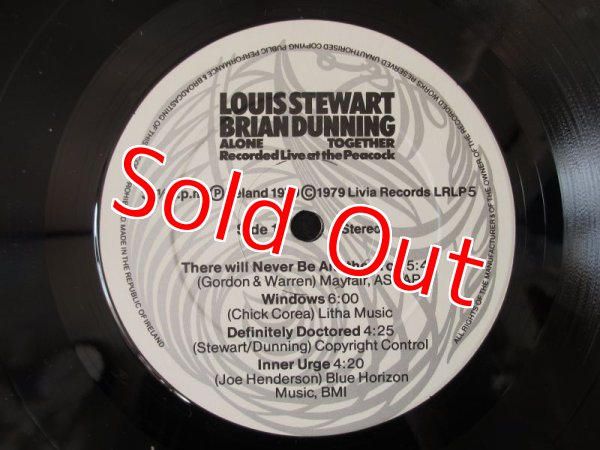 画像3: Louis Stewart & Brian Dunning / Alone Together - Recorded Live At The Peacock (3)