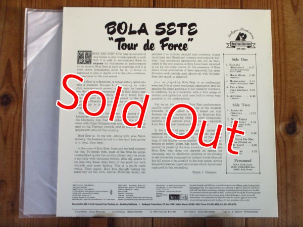 画像2: 高音質アナログ・プロダクションズ限定盤！■Bola Sete / Tour De Force (2)