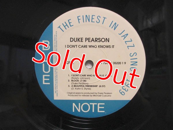 画像3: Duke Pearson / I Don't Care Who Knows It (3)