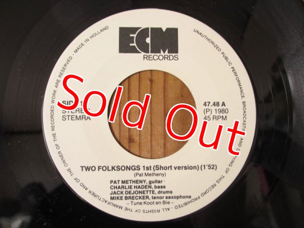 画像3: Pat Metheny Formatie 80/81 / Two Folksongs (Tune Koot & Bie) (3)