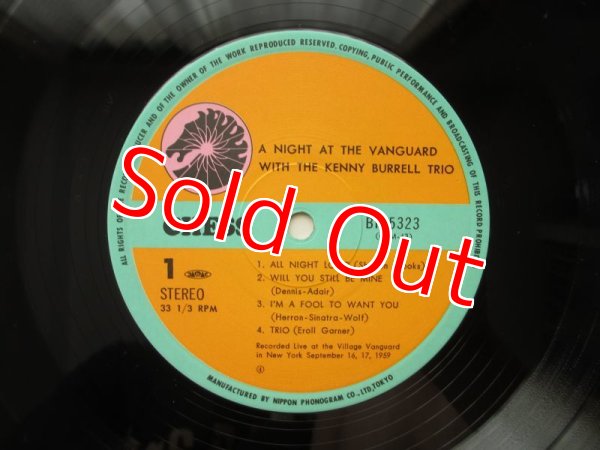 画像3: Kenny Burrell Trio / A Night At The Vanguard (3)