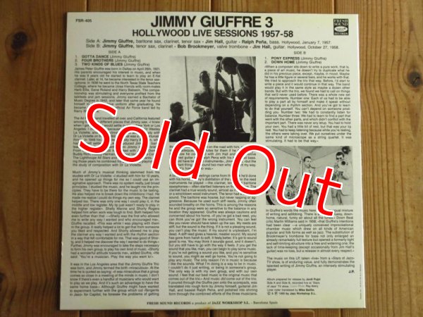 画像2: The Jimmy Giuffre 3 (Jim Hall) / Hollywood Live Sessions 1957-58 (2)