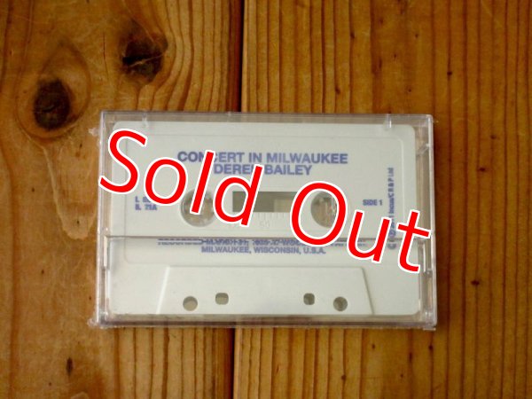 画像1: 未開封！デレクベイリーの幻の激レアカセットテープ貴重音源が入荷！■Derek Bailey / Concert In Milwaukee (1)
