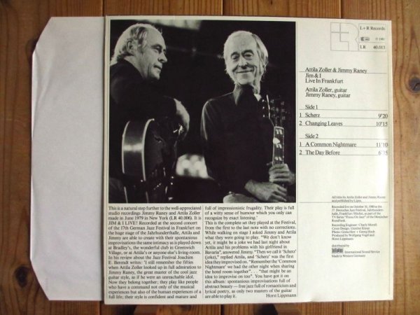 画像2: Attila Zoller & Jimmy Raney / Jim & I Live (2)