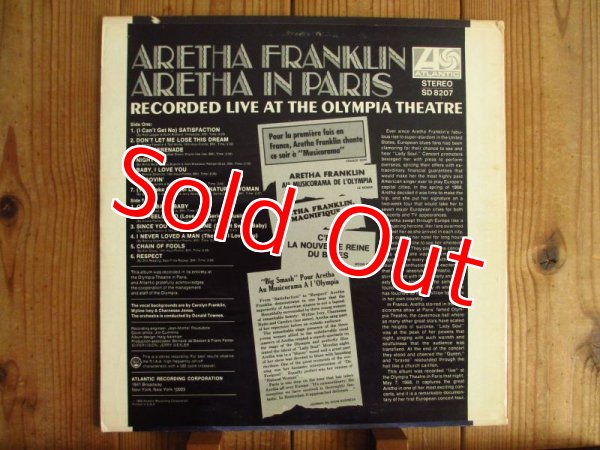 画像2: Aretha Franklin / Aretha In Paris (2)