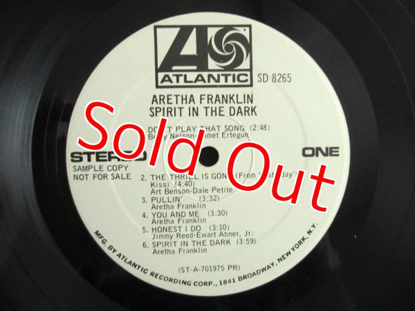 画像3: Aretha Franklin / Spirit In The Dark (3)