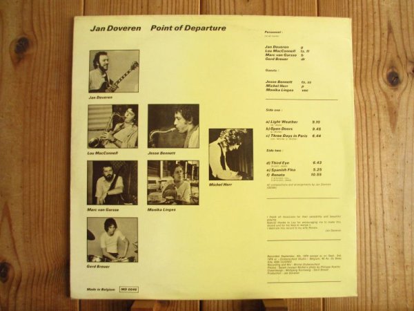 画像2: Jan Doveren / Point Of Departure (2)
