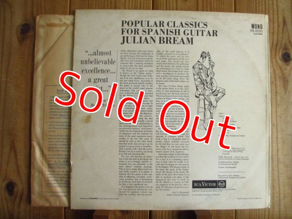 画像2: Julian Bream / Popular Classics For Spanish Guitar (2)