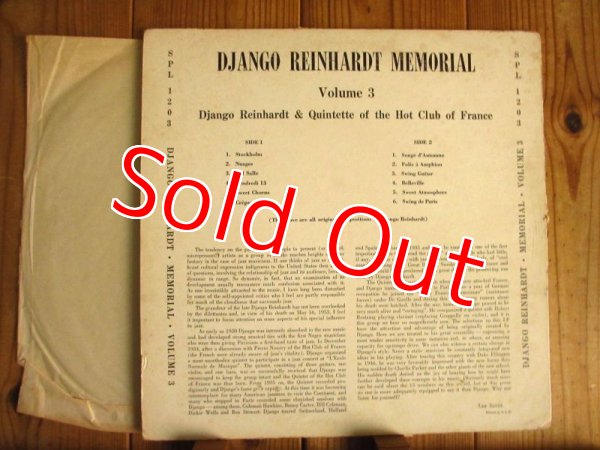 画像9: ３枚セット！■Django Reinhardt / Memorial Album Vol. 1~3 (9)