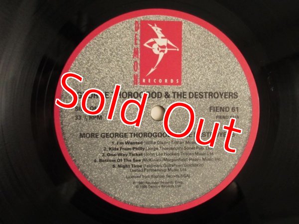 画像3: George Thorogood And The Destroyers / More George Thorogood And The Destroyers (3)