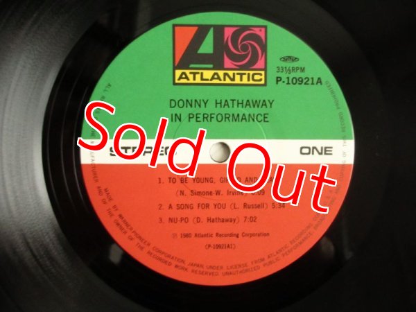 画像3: Donny Hathaway / イン・パフォーマンス = In Performance (3)