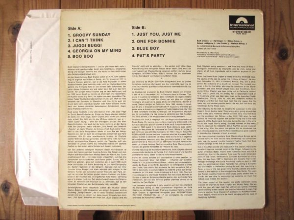 画像2: ミスターR&Bミッキーベイカー参加作！■Buck Clayton & Friends, Hal Singer, Mickey Baker, Roland Lobligeois, Wallace Bishop, Joe Turner / Buck Clayton & Friends (2)