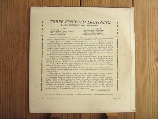 画像2: Django Reinhardt / Three Fingered Lightning (2)