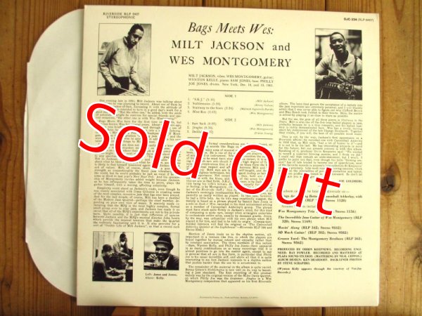 画像2: Milt Jackson and Wes Montgomery / Bags Meets Wes! (2)