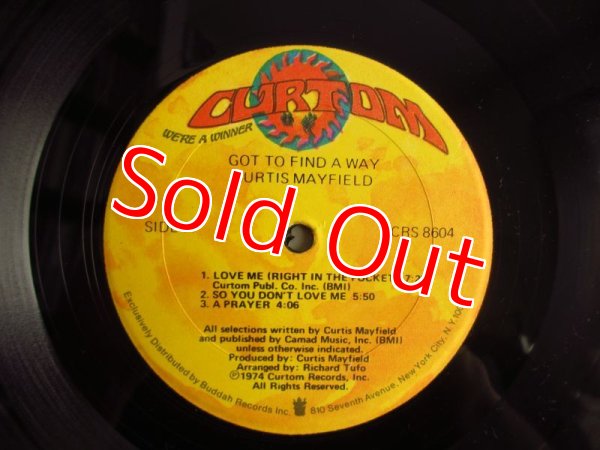 画像3: Curtis Mayfield / Got To Find A Way (3)
