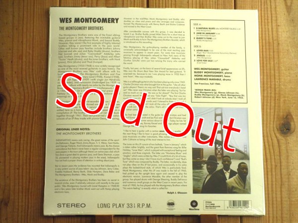 画像2: オリジナル盤未収録のボーナストラック追加180g重量盤！■Wes Montgomery / The Montgomery Brothers (2)