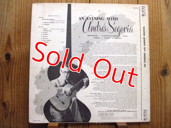 画像2: Andres Segovia / An Evening With Andres Segovia (2)