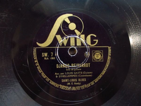 画像1:  Django Reinhardt / Saint-Louis Blues & Bouncin' Around (1)