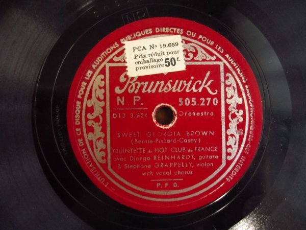画像1: Quintette Du Hot Club De France / Sweet Georgia Brown & My Sweet (1)