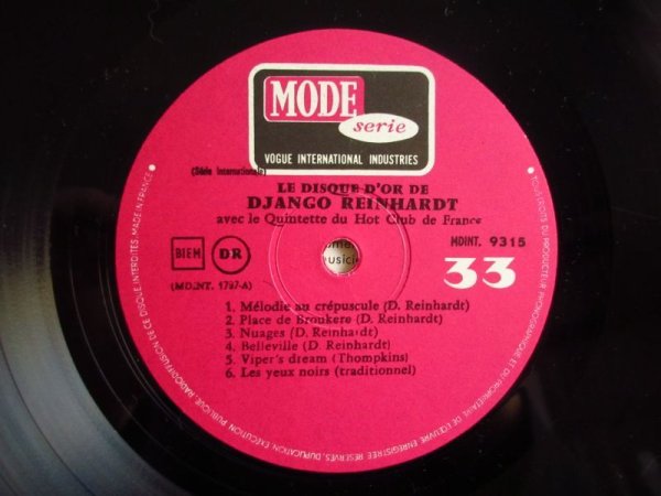 画像3: Django Reinhardt / Le Disque D'Or De Django Reinhardt (3)