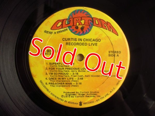 画像4: Curtis Mayfield / Curtis In Chicago - Recorded Live (4)