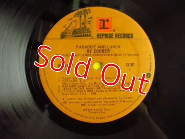 画像3: Ry Cooder / Paradise And Lunch (3)