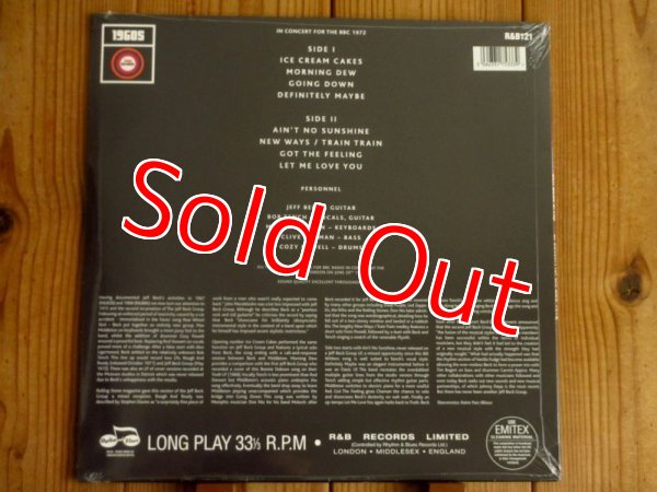 画像2: ジェフベック・グループの1972年貴重ライブ音源がアナログ盤で入荷！■Jeff Beck Group / In Concert For The BBC 1972 (2)
